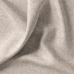 Algodón estampado OBIA Lino / Blanco